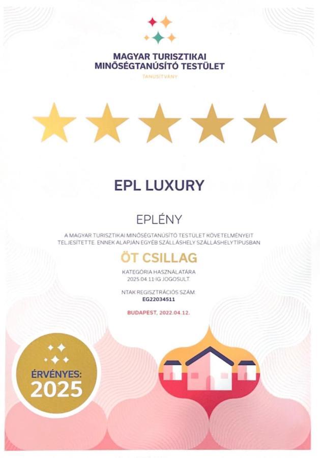 Epl Luxury Apartment Eplény Exterior photo